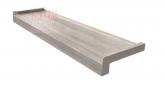 Parapet zewnętrzny stalowy drewnopodobny dąb bielony